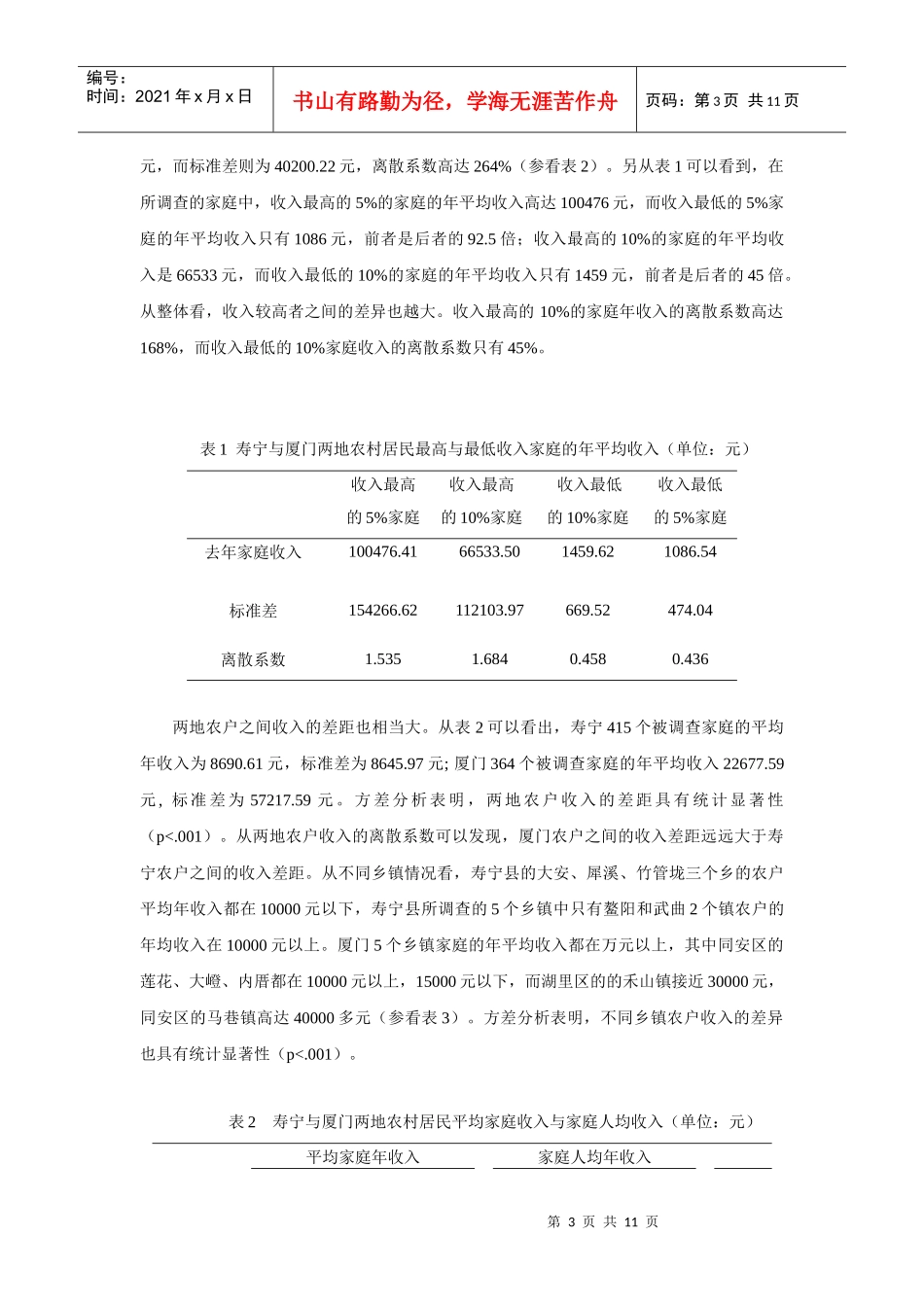 中国农村居民的收入差距与原因分析_第3页