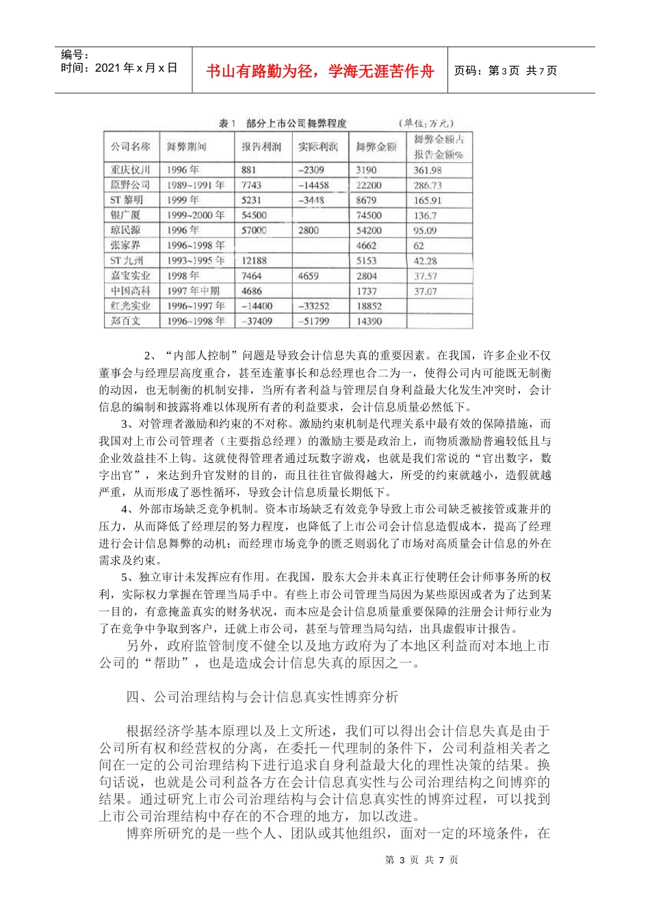 会计信息失真现状分析(中国期刊资讯网)_第3页