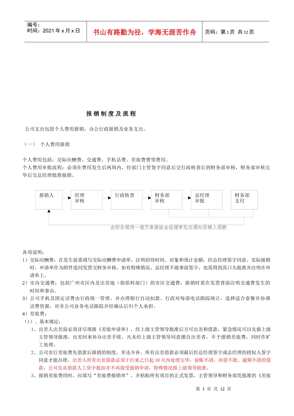 财务报销制度及流程_第1页