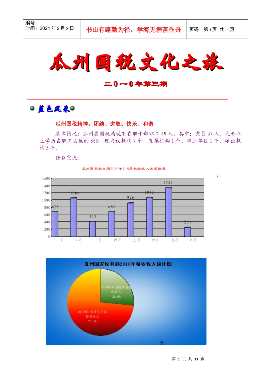 瓜州国税文化之旅_第1页