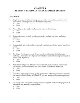 管理会计示范性双语课件习题04