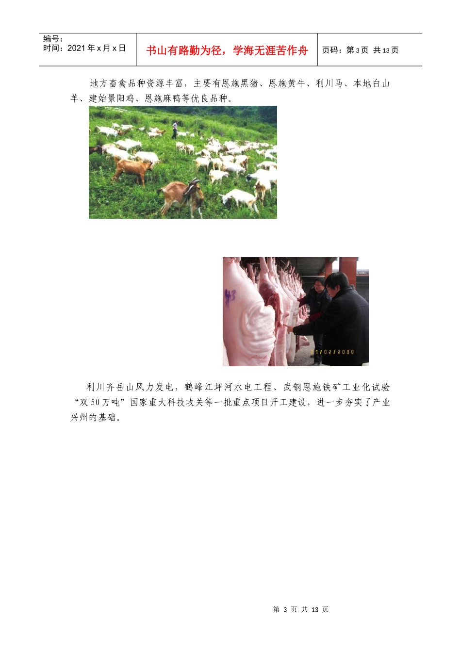 恩施州产业结构及经济资源_第3页