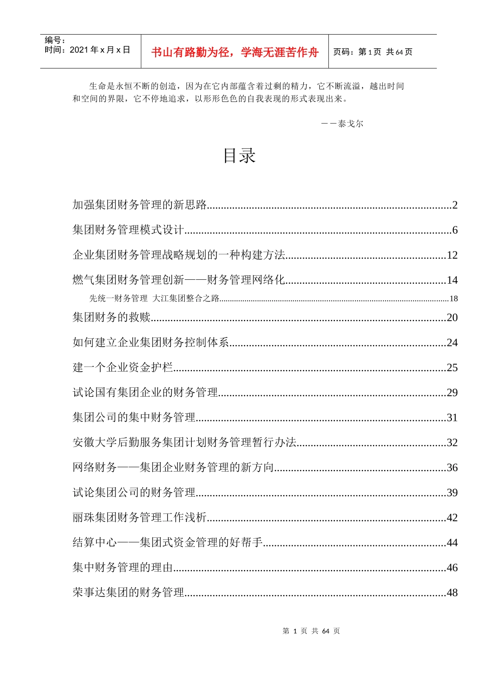 Nzgexx集团财务管理_第1页