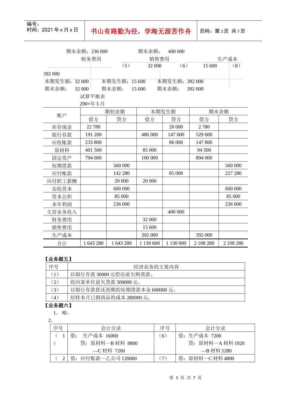 会计学原理 第二版 (邵瑞庆 杨家亲 张海霞 著) 立信会计_第3页
