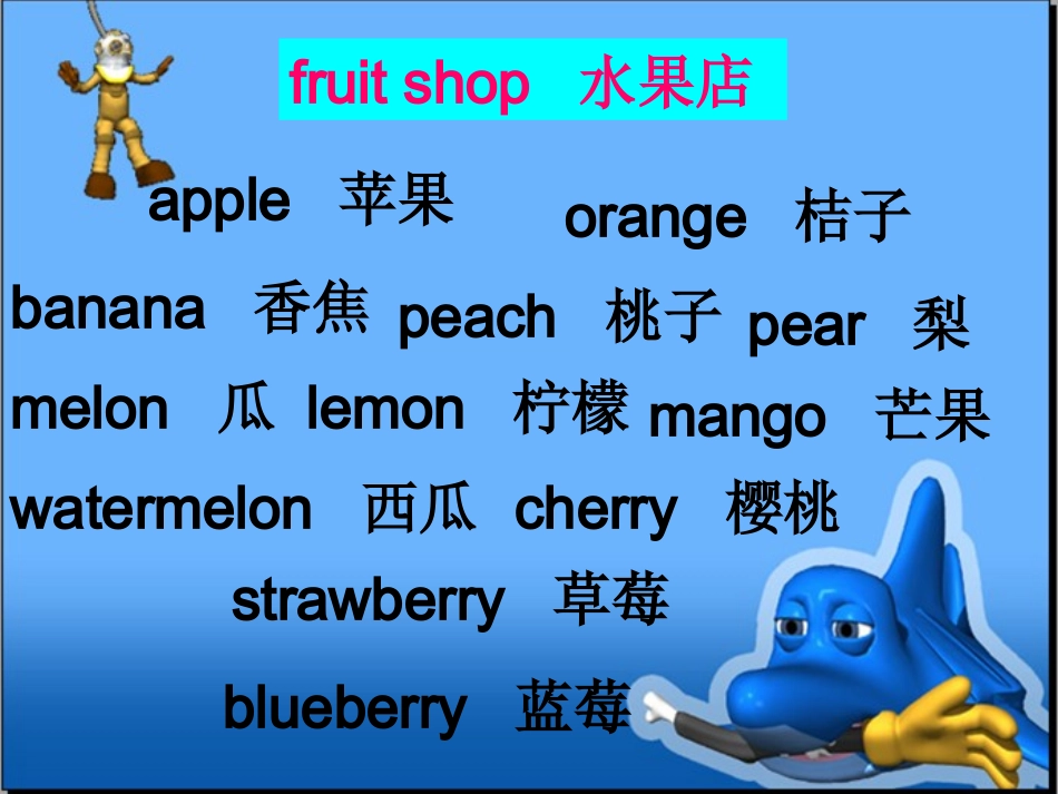 英语_水果单词_教学课件_第3页