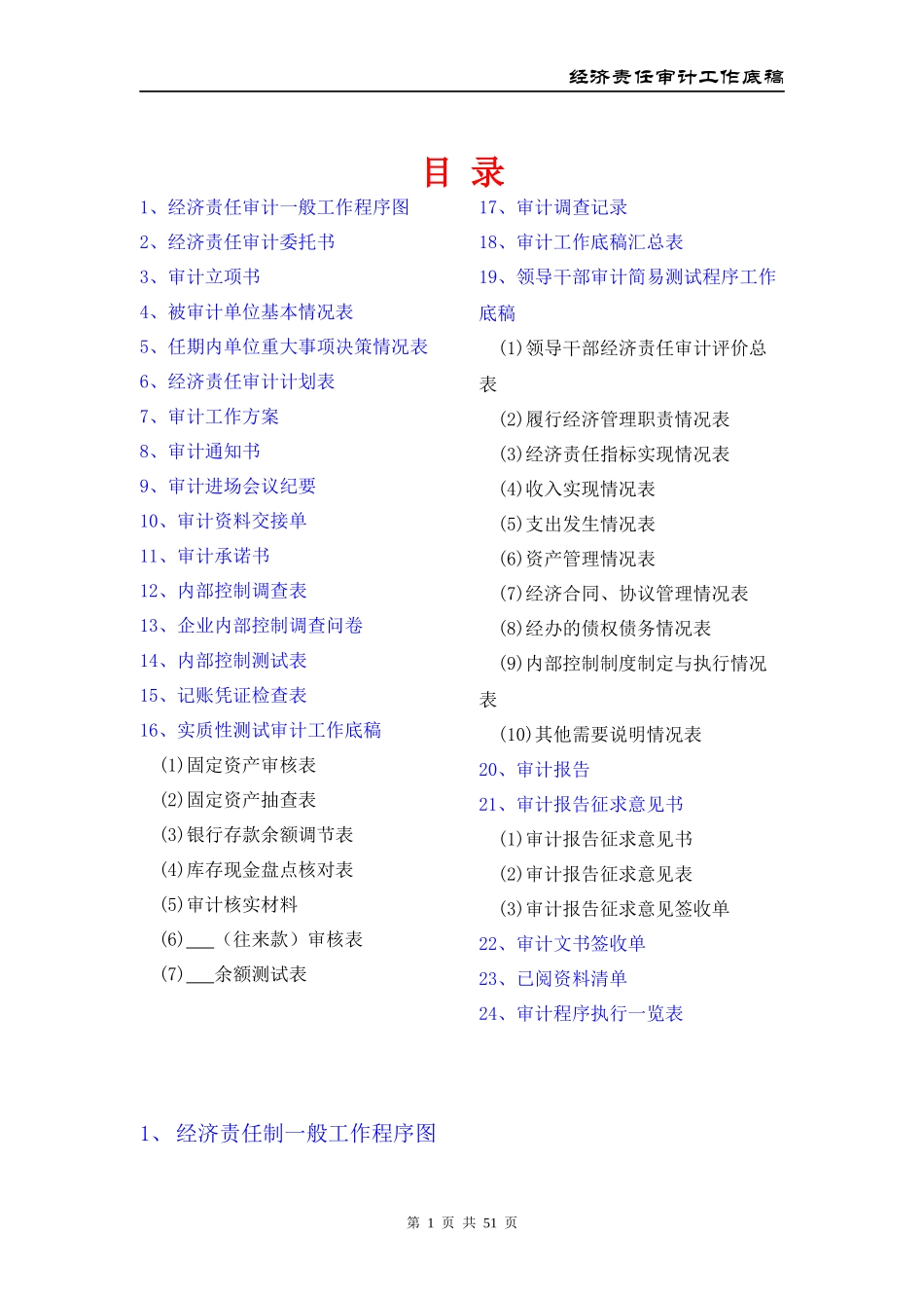 经济责任审计工作底稿_第1页
