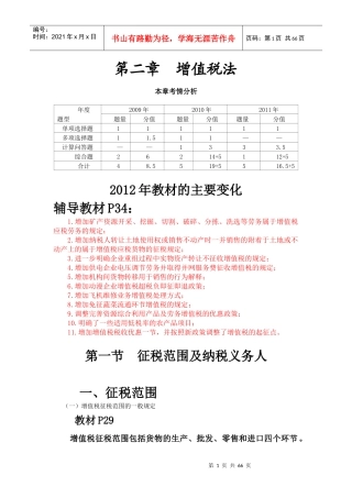 XXXX注会税法__增值税法