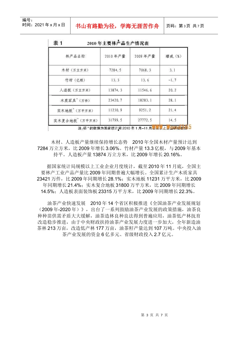 XXXX年我国林木业经济运行状况报告_第3页