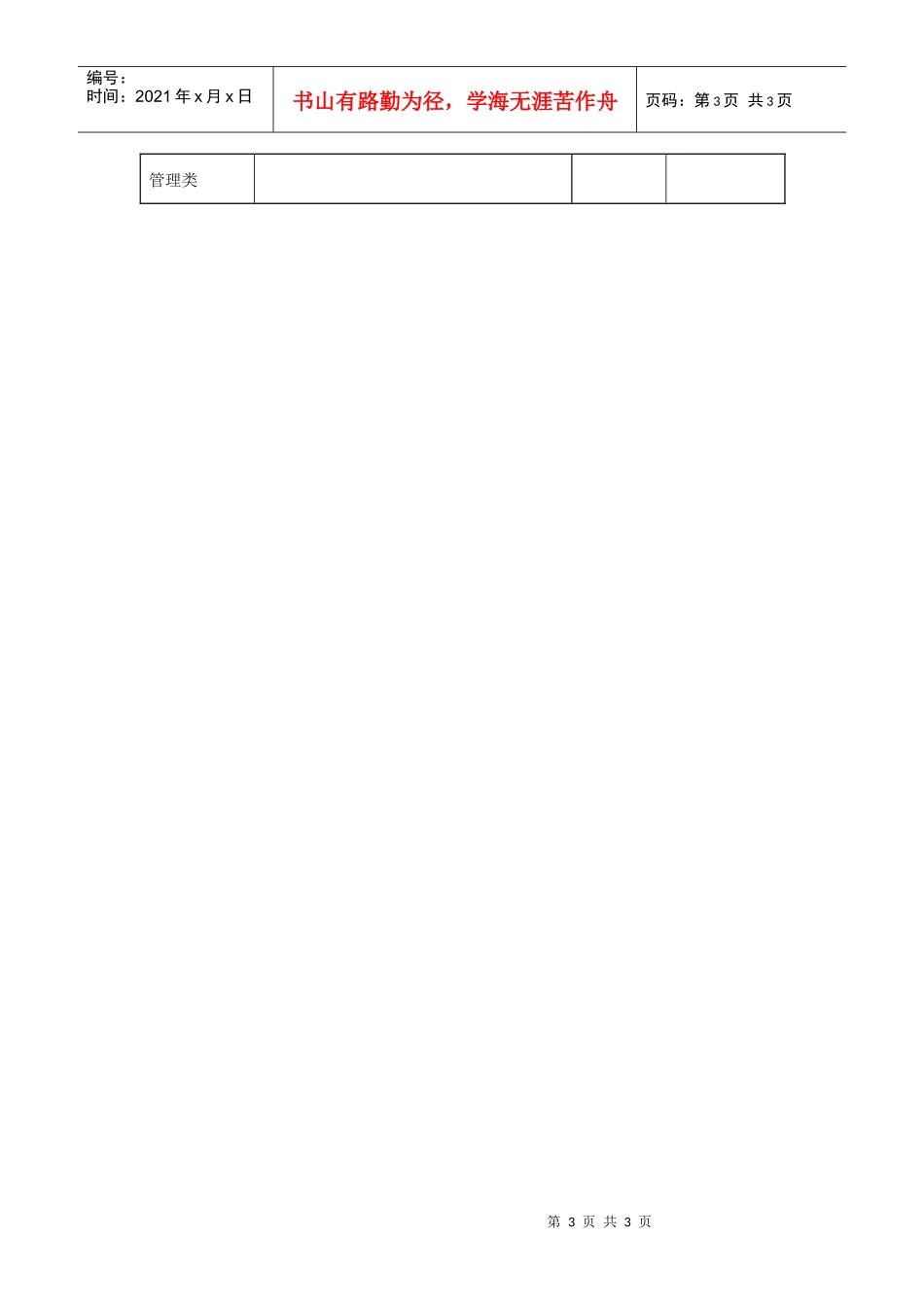 酒店业务部收益管理主管岗位说明书_第3页