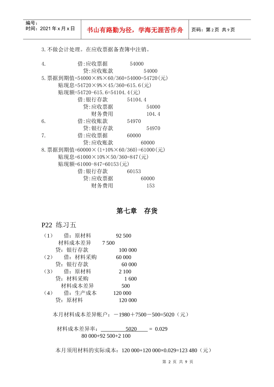 财务会计学相关试题_第2页