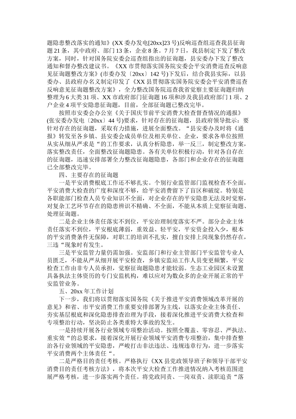 安监局20年安全生产大检查工作总结_第2页