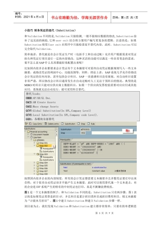 小技巧财务凭证的退代（substitution）