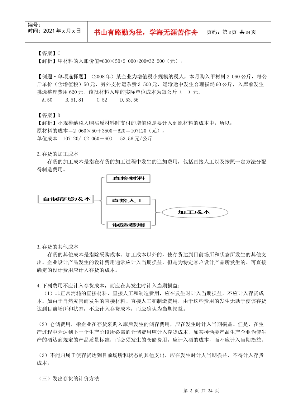 初级会计实务之存货_第3页