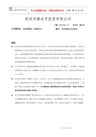 深圳市康成亨投资有限公司