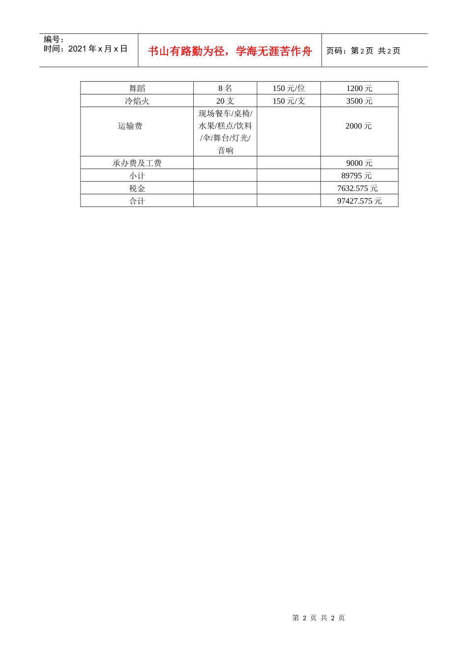 某地产费用预算8[1].6正规_第2页