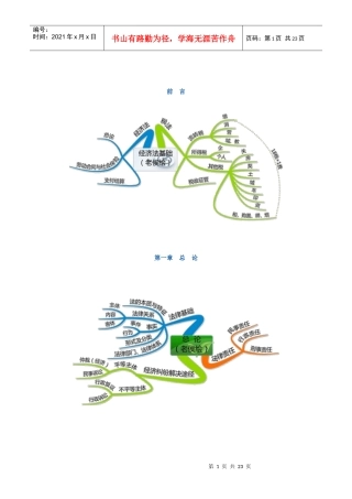 X年经济法基础-预习班笔记