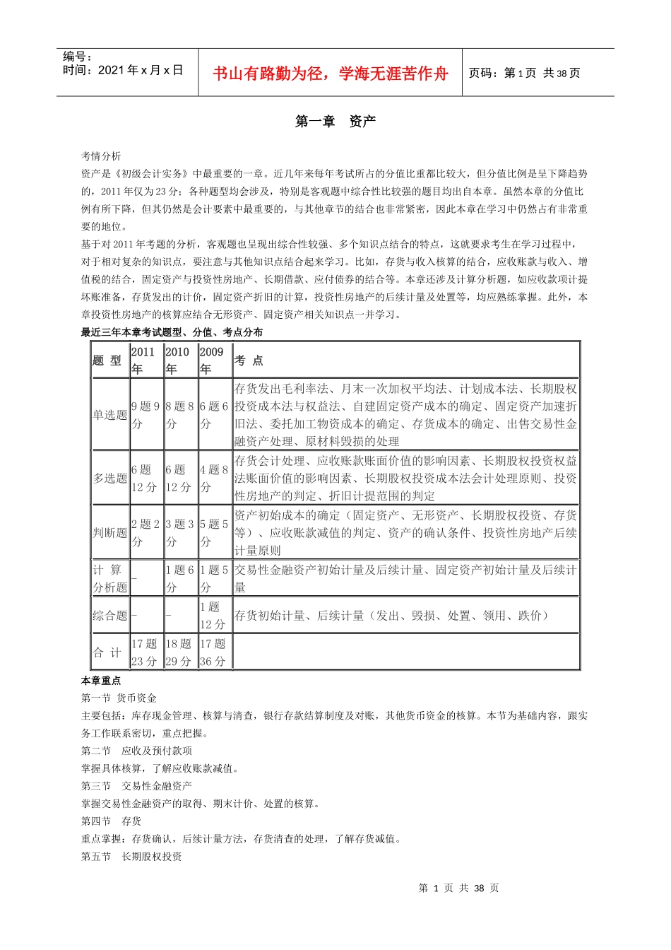 初级财务会计与财务管理知识分析实务讲义_第1页