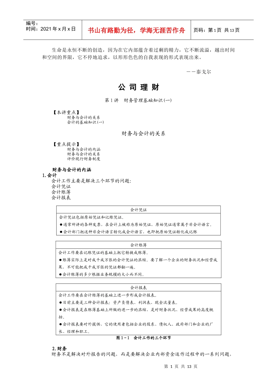 Lksens公司理财(基础知识)_第1页