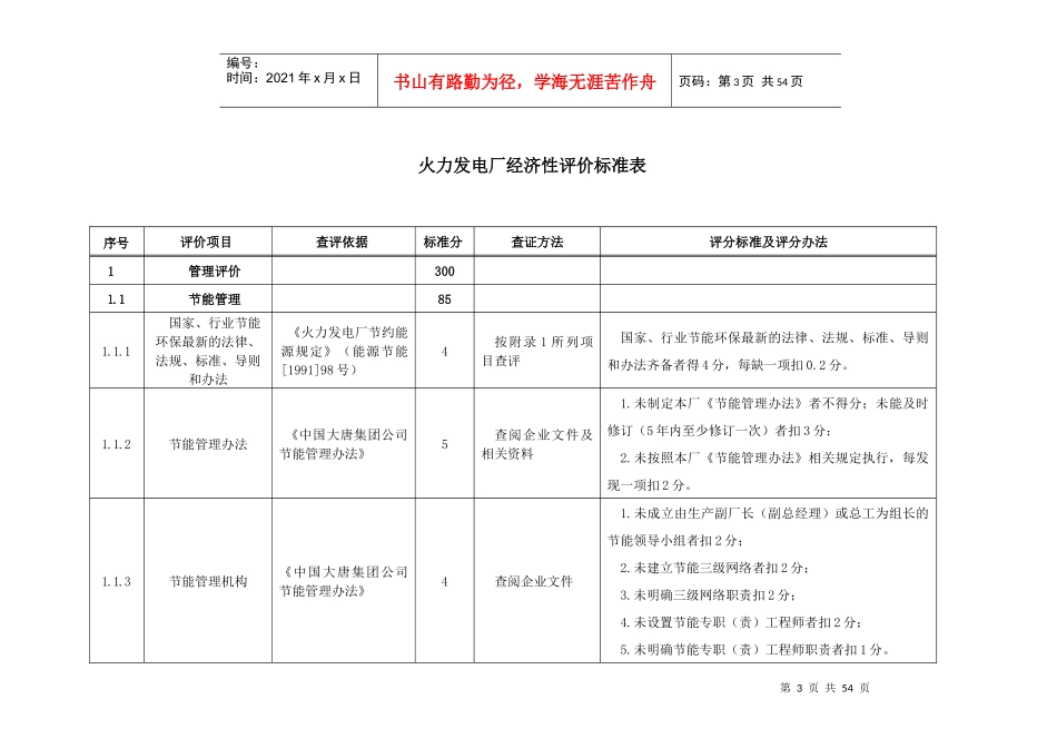 某集团经济管理评价及财务知识分析标准_第3页