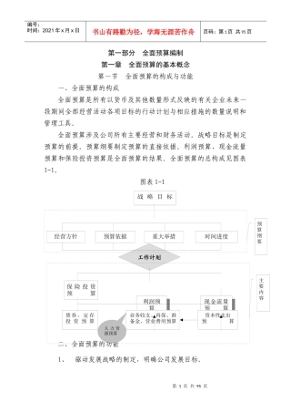 全面预算制度-寿险正文