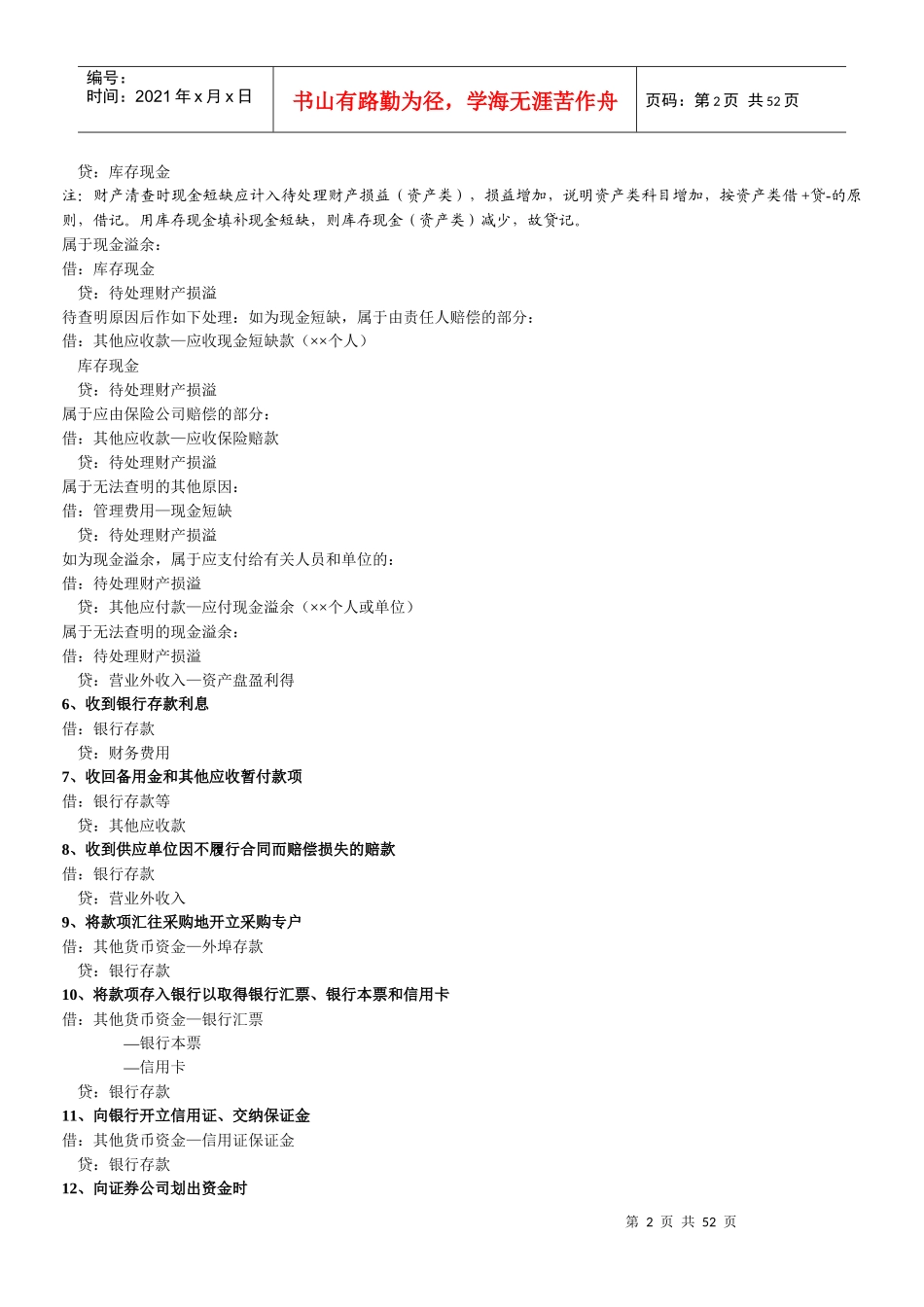 XXXX最新会计分录大全_第2页