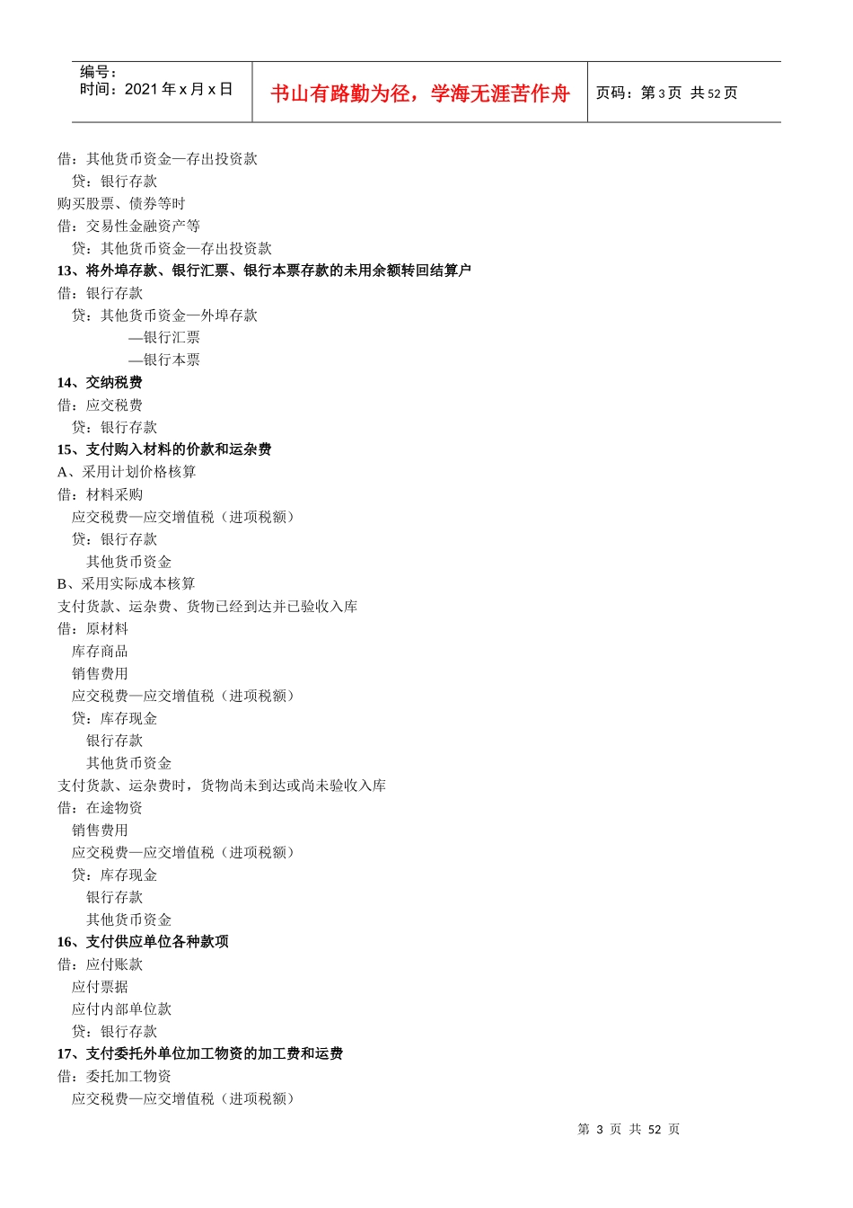XXXX最新会计分录大全_第3页
