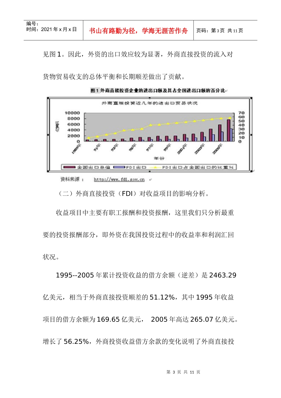 外商直接投资对我国国际收支状况的影响分析_第3页