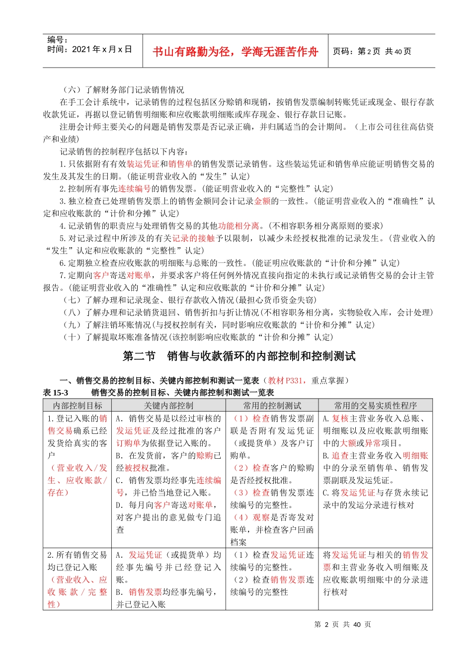 审5-交易和账户余额审计_第2页
