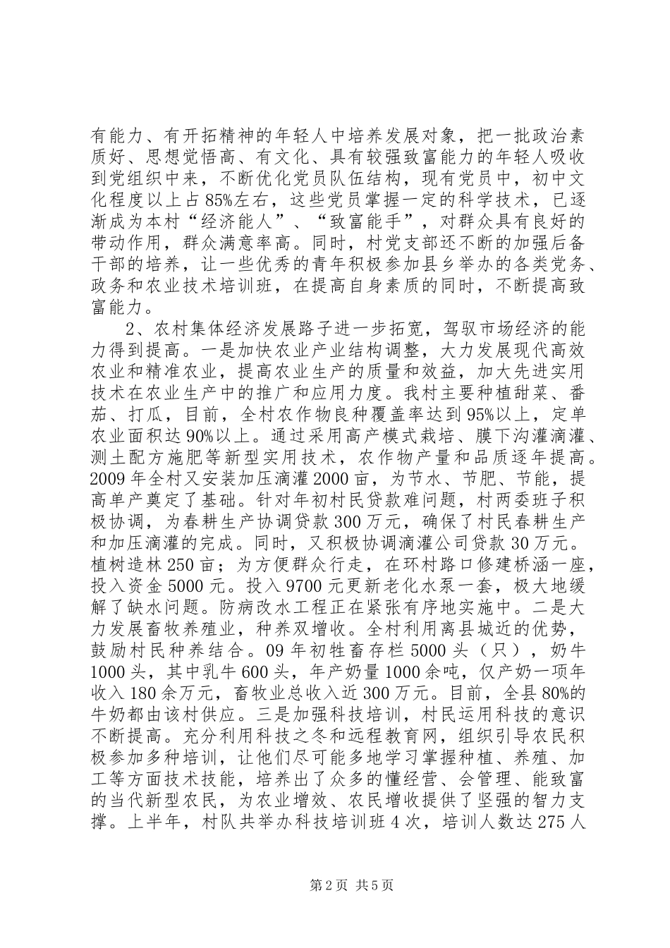 关于村基层组织建设调研报告_第2页