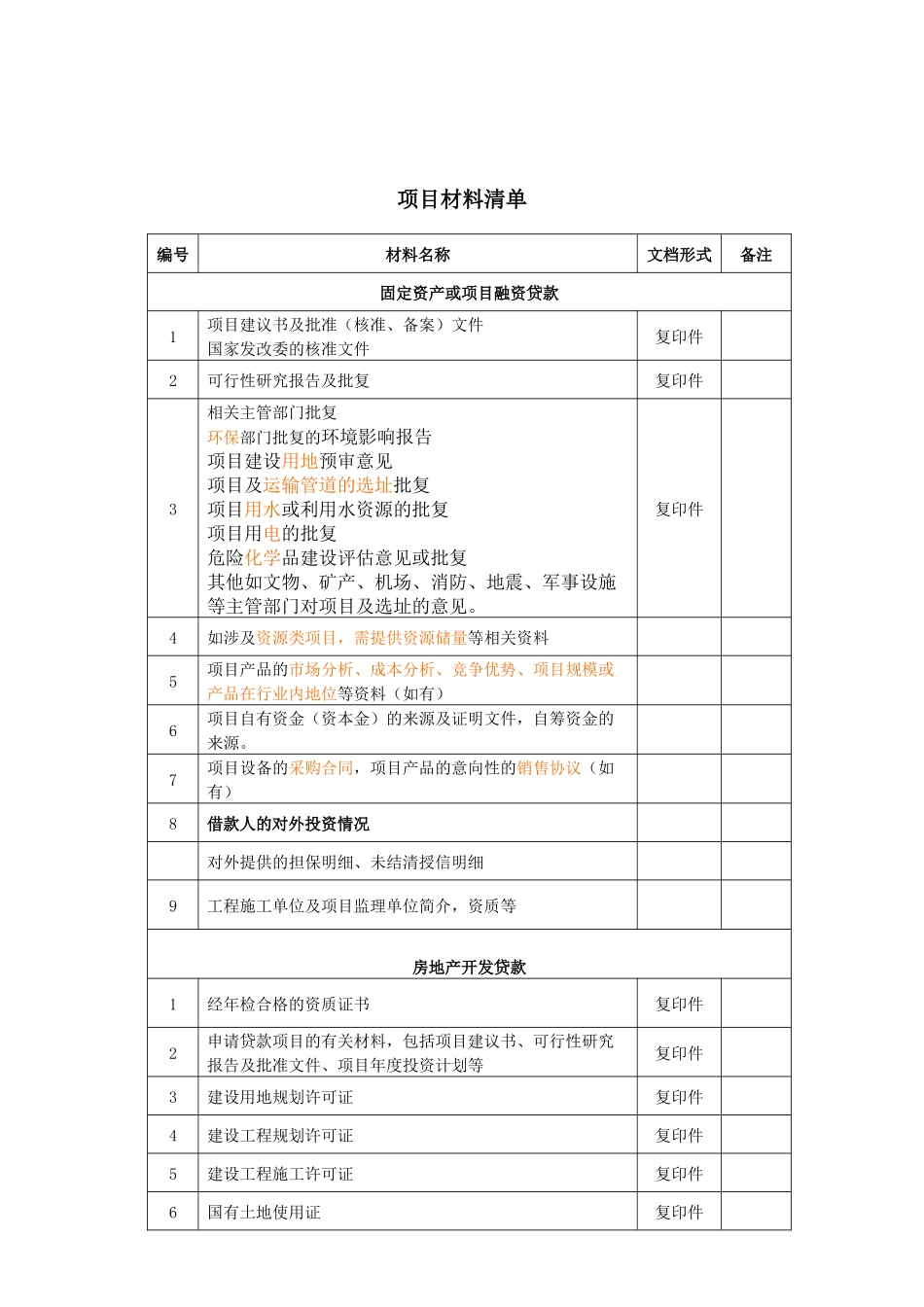银行信贷基础材料清单_第3页