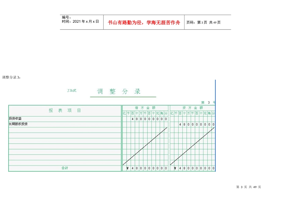 XXXX年电大会计模拟核算答案1合并报表_第3页