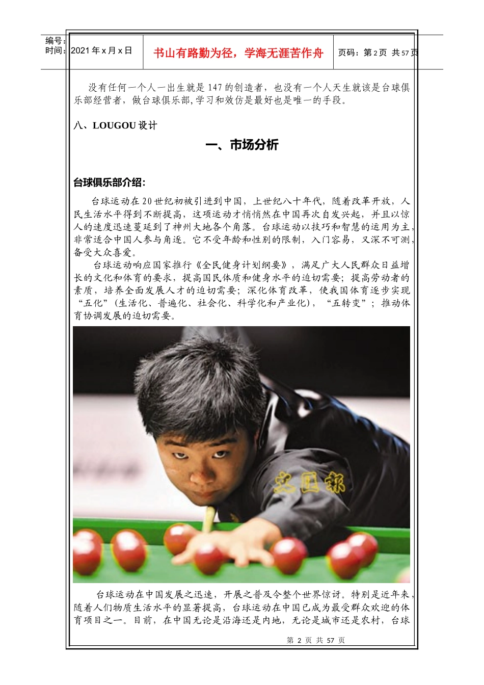 台球俱乐部投资方案_第2页