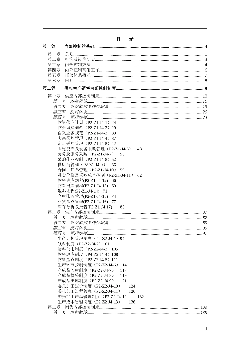 某集团内部控制制度全集(doc 383页)_第2页