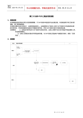 第二十九章-FI29_现金付款流程