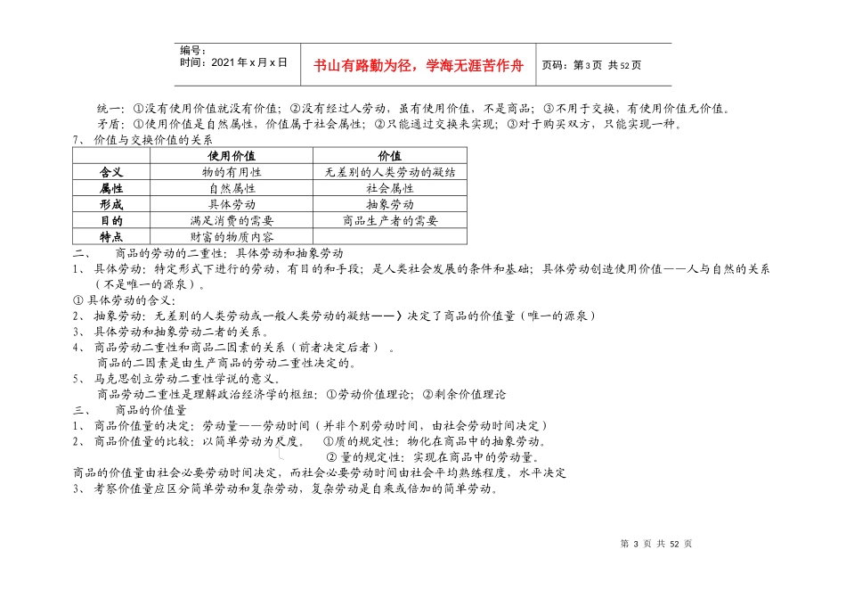 政治经济学课堂笔记_第3页