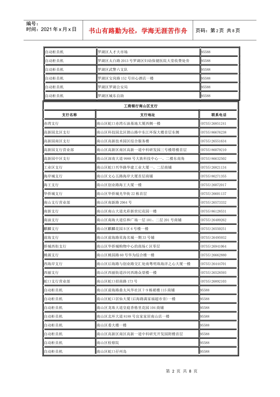 试谈某银行福田区支行_第2页