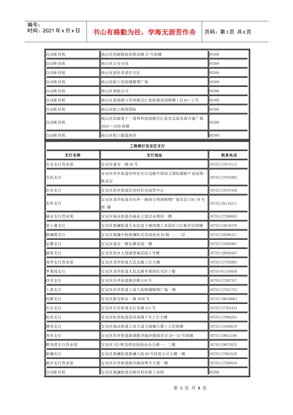 试谈某银行福田区支行_第3页