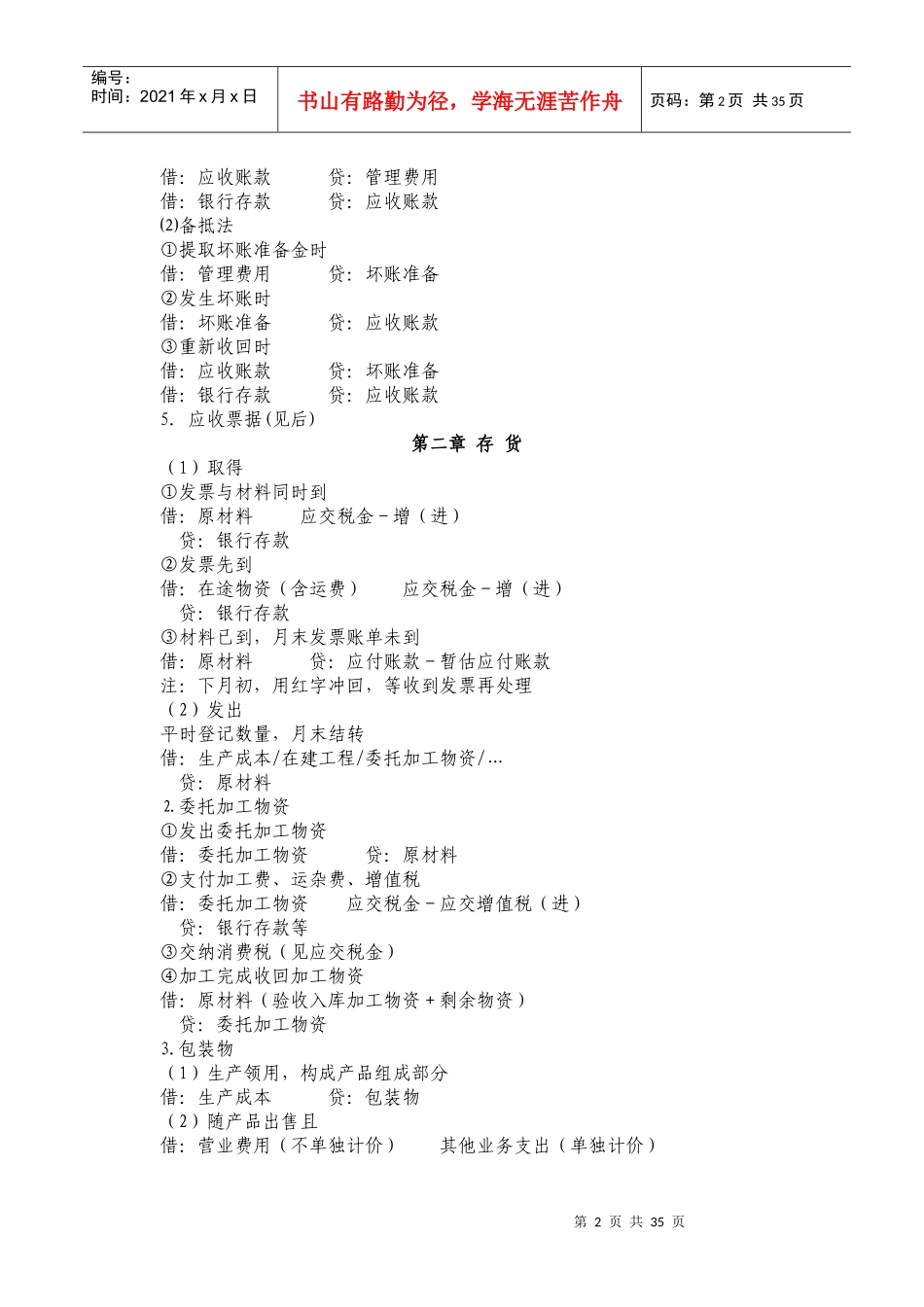 财务会计与常用管理知识分析大全_第2页