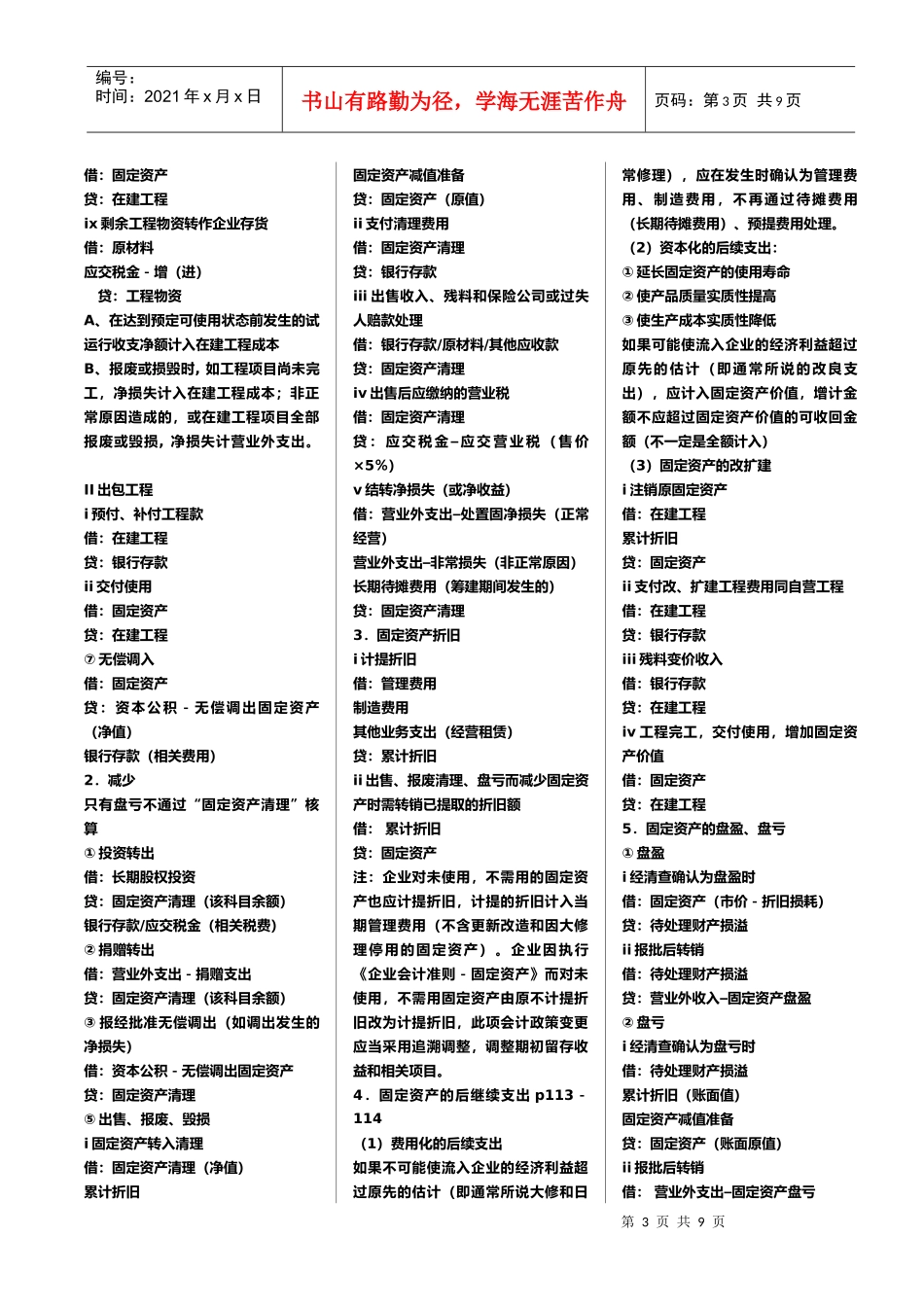 常用会计分录汇编_第3页