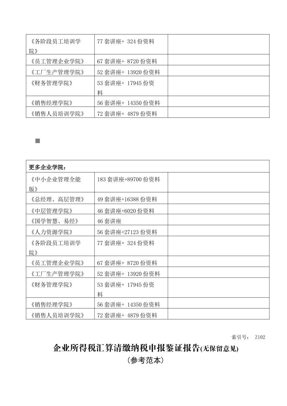 企业所得税汇算清缴纳税申报鉴证报告样本_第2页