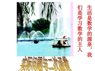 《实际问题与二次函数》课件面积问题