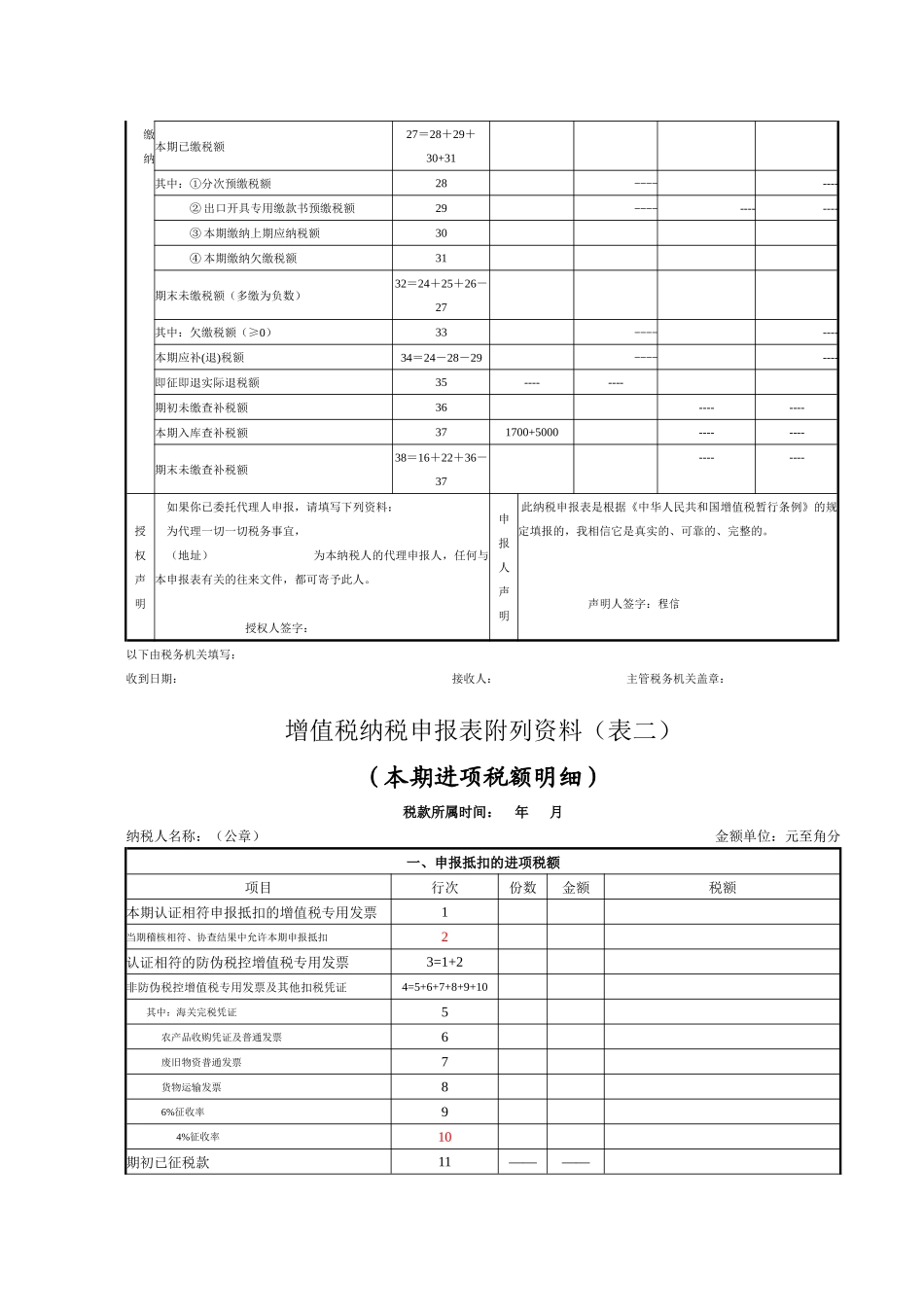 增值税纳税申报表_第2页