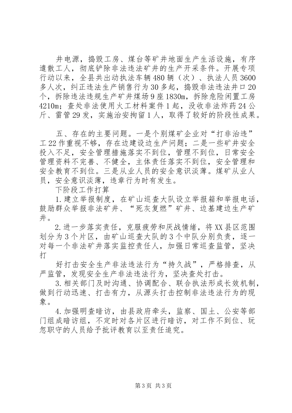 打非治违工作汇报_第3页