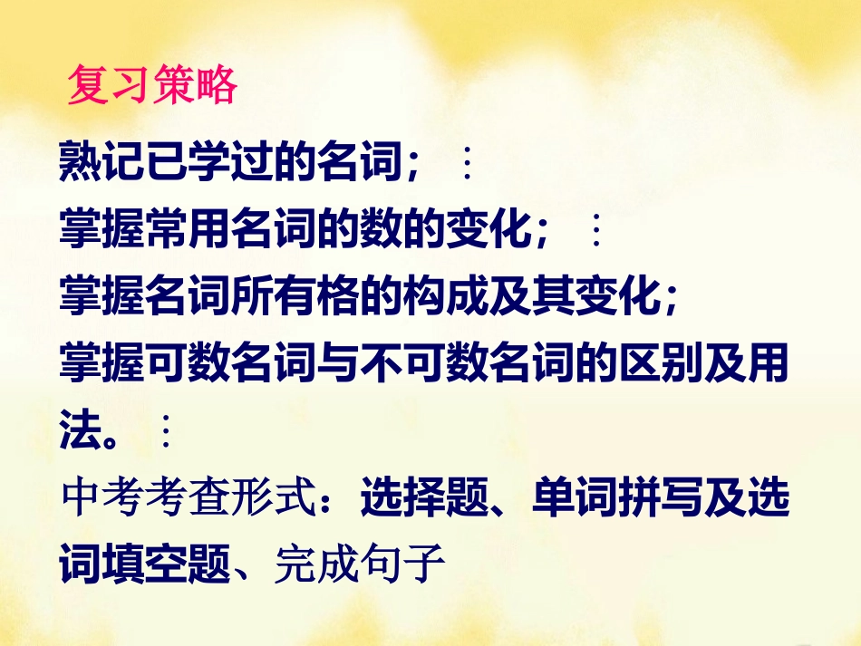 中考复习——名词课件1_第2页