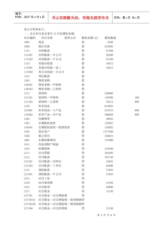 山东省会计电算化实务题2