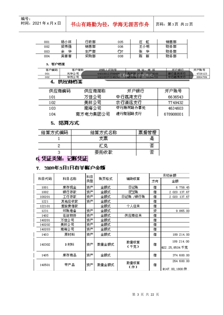会计实务技能竞赛样题_第3页
