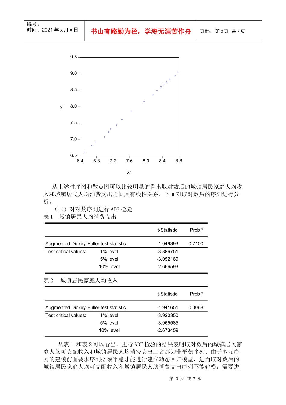 城镇居民家庭人均支配收入与消费支出分析_第3页