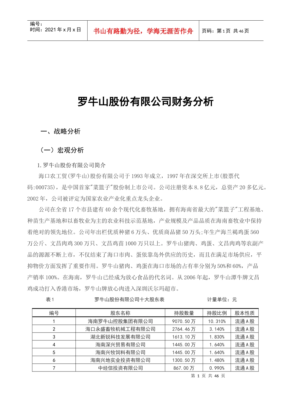 某股份有限公司财务分析报告_第3页