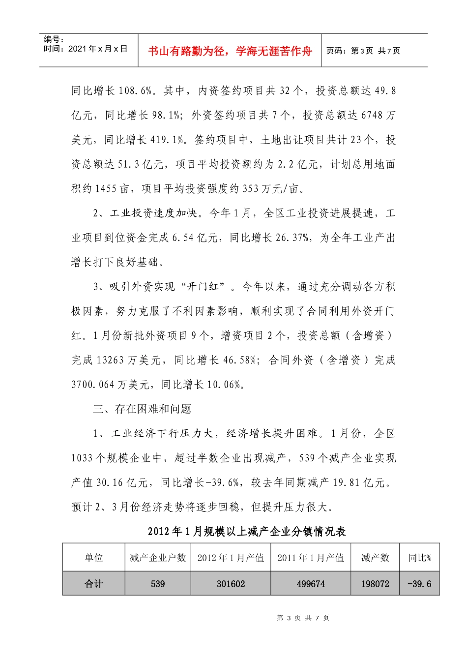 XXXX年1月区工商业经济运行分析_第3页