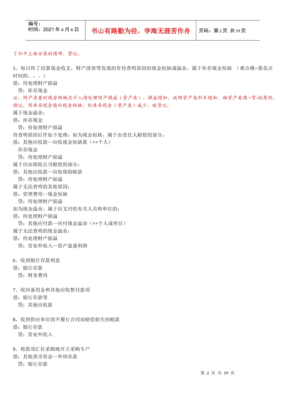 新的会计分录大全_第2页